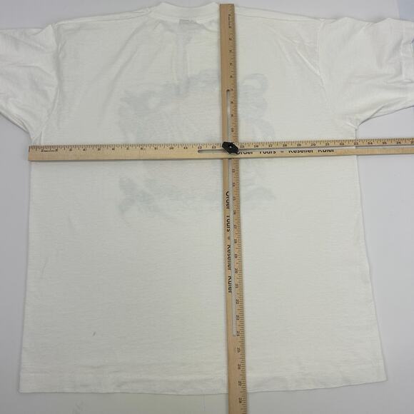 Vintage Walmart Seasons Greetings T Shirt Mens XL X-Large White 90s Christmas - Picture 10 of 10